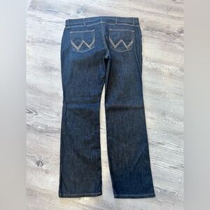 Womens Wrangler Dark Blue Denim Jeans